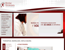Tablet Screenshot of denisealcantara.com.br